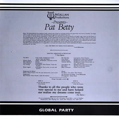 Global Party back